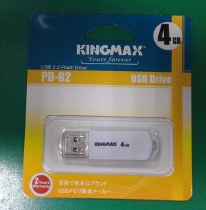 Память Flash USB 04 Gb Kingmax PD-02 White фото №955