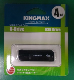 Память Flash USB 04 Gb Kingmax U-Drive Black фото №967