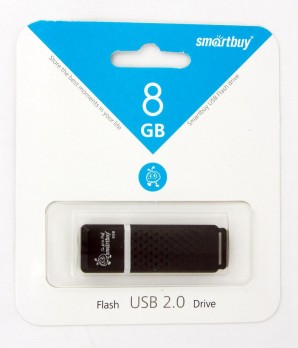 Память Flash USB 08 Gb Smart Buy Quartz series Black фото №1236