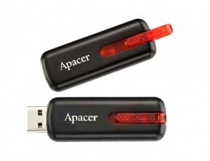 Память Flash USB 08 Gb Apacer AH326 Black фото №1577