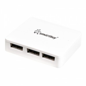 Разветвитель USB 3.0 Smartbuy 4 порта белый (SBHA-6000-W) фото №1590