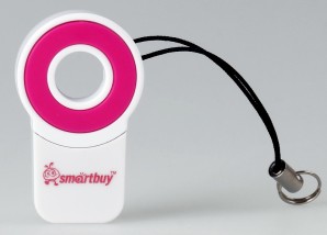 Устройство чтения карт памяти Smartbuy MicroSD розовый (SBR-708-P) фото №1633
