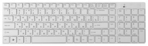 Клавиатура CBR беспроводная KB-460 White, 2,4Ггц, 105 кл., slim фото №1663