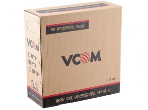 Кабель FTP 5 кат 100 м VCOM FTP 4 пары кат.5е (бухта 100м) p/n: VNC1010 VNC1010_FTP_4X2X0.5MM_100M фото №1889