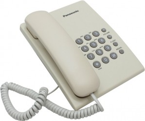 Телефон проводной Panasonic KX-TS2350RUJ (бежевый) фото №1918