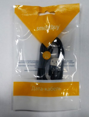 Кабель USB -Am/microB 5p 1.2м Smartbuy нейлон черный (iK-12n black) фото №3277