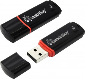 Память Flash USB 08 Gb Smart Buy Crown Black (SB8GBCRW-K) фото №3867