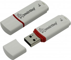 Память Flash USB 08 Gb Smart Buy Crown White (SB8GBCRW-W) фото №3868