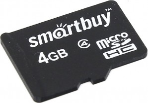 Память MicroSDHC 004Gb Smart Buy class 4 (без адаптеров) фото №3893