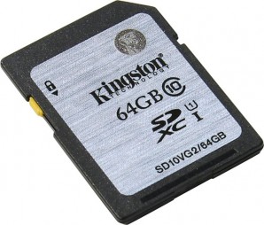 Память SDXC Card 064 Gb Kingston UHS-I R/W 45 MB/s фото №3911