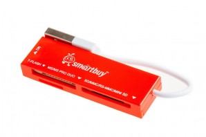 Устройство чтения карт памяти Smartbuy красный (SBR-717-R SB58-R) SD, SDHC, MMC, MMCplus, MMCmobile, RS-MMC, microSDHC, microSD, Memory Stick Micro (M2), MS PRO, MS DUO фото №3953