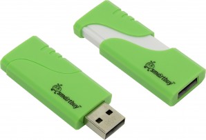 Память Flash USB 08 Gb Smart Buy Hatch Green фото №4139