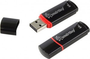 Память Flash USB 64 Gb Smart Buy Crown Black фото №4181