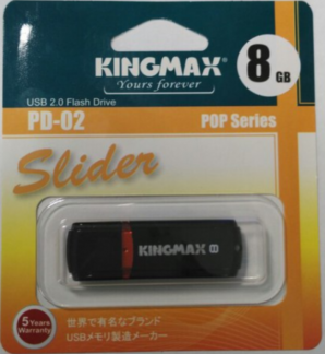 Память Flash USB 08 Gb Kingmax PD-02 Black фото №4743