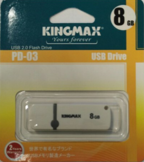Память Flash USB 08 Gb Kingmax PD-03 White фото №4745