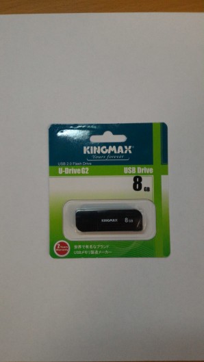 Память Flash USB 08 Gb Kingmax U-Drive Black фото №4759