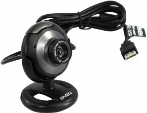 Веб-камера SVEN IC-310 0.30 млн пикс., 640x480, USB 2.0, ручная фокусировка, встроенный микрофон, крепление на мониторе фото №4800