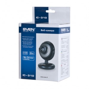 Веб-камера SVEN IC-310 0.30 млн пикс., 640x480, USB 2.0, ручная фокусировка, встроенный микрофон, крепление на мониторе фото №4801