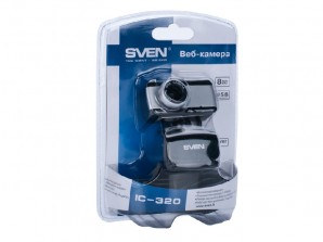 Веб-камера SVEN IC-320 0.30 млн пикс., 640x480, USB 2.0, ручная фокусировка, встроенный микрофон, крепление на мониторе фото №4804