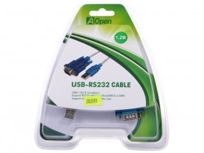 Кабель-адаптер USB Am -> COM port 9pin (добавляет в систему новый COM порт) iOpen <ACU804> фото №5669
