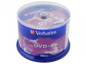 Диск DVD+R Verbatim 4,7Gb 8x (50шт) фото №5968