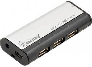 Разветвитель USB 2.0 HUB Smartbuy 4 порта с магнитом черный (SBHA-6806-K) фото №6219
