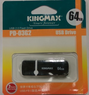 Память Flash USB 64 Gb Kingmax PD-03 Black фото №6842