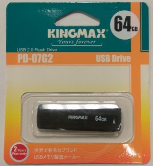 Память Flash USB 64 Gb Kingmax PD-07 Black фото №6843