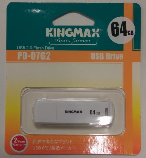 Память Flash USB 64 Gb Kingmax PD-07 White фото №6844
