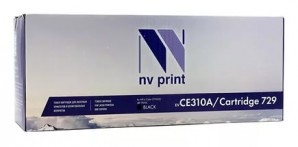 Картридж NV Print HP CE310A/Canon729  Black для LJ Color CP1025 (1200k) фото №7178