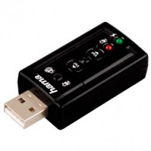 Звуковая карта Hama USB H-51620 (C-Media CM108) 7.1 oem фото №7199