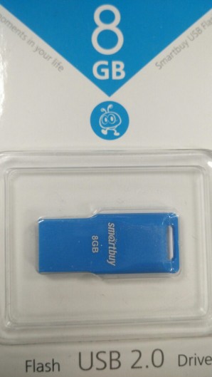 Память Flash USB 08 Gb Smart Buy Funky series Blue фото №7215