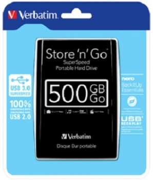 Жёсткий диск Verbatim 500 GB USB 3.0 Store'n'Go Slim Black фото №7284