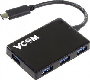 Разветвитель VCOM DH310 Type C 4-портовый USB 3.0 фото №7325