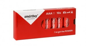 Батарея алкалиновая AAA SmartBuy LR03/10 box (10/800)  (SBBA-3A10BX) фото №7759