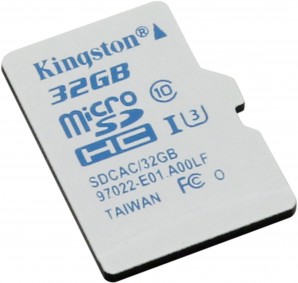 Память MicroSDHC 032Gb Kingston Class10 UHS-I Action Cam 90/45 MB/s без адаптера (SDCAC/32GBSP) фото №7878