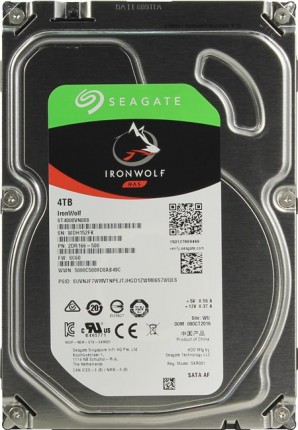 Жёсткий диск Seagate 4000Gb IronWolf NAS ST4000VN008 5900rpm, 64MB, 24x7 SATA III фото №7882