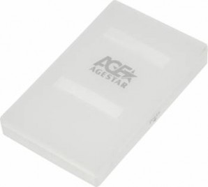 Внешний корпус AgeStar SUBCP1 (WHITE) USB2.0, пластик, белый, безвинтовая конструкция фото №8012