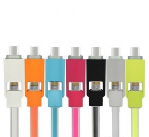 Кабель ACD USB - 8-pin для Apple+Micro USB 2в1, длина 1 м, TPE, 1м пурпурный (ACD-U914-PMM) фото №8088