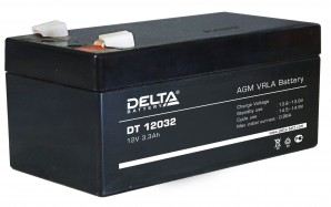 Аккумулятор Delta DT 12032 (3.2 А\ч, 12В) свинцово- кислотный аккумулятор фото №8099