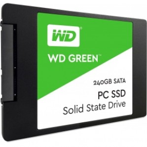 Жёсткий диск SSD 2.5" 240 GB WD Green Client SSD WDS240G1G0A SATA 6Gb/s, 540/465, IOPS 68/37K, MTBF 1.75M, TLC, 80TBW, Retail фото №8374