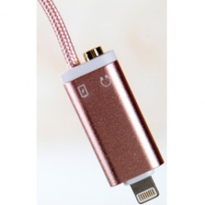 Кабель Telecom USB - 8-pin для Apple, для наушников 3,5 мм и зарядки <TA12858-P> Rose фото №8894