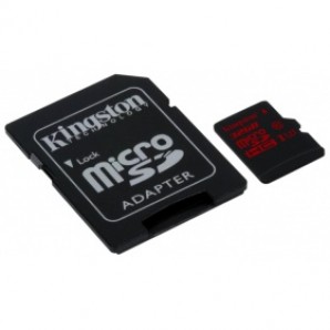 Память MicroSDHC 032GB Kingston Class10 UHS-I U3  R/W 90/80 MB/s с адаптером (SDCA3/32GB) фото №9185