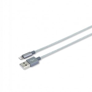 Кабель ROMOSS USB - 8-pin для Apple, сертифицированный MFi 1 м Серый (CB13n-56G-03) фото №9644