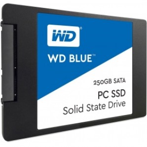Жёсткий диск SSD 2.5" 250 GB WD Blue Client SSD WDS250G1B0A SATA 6Gb/s, 540/500, IOPS 97/79K, MTBF 1.75M, TLC, 100TBW, Retail фото №10204