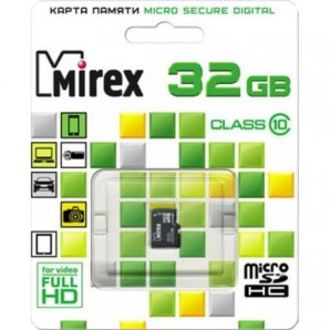 Память MicroSDHC 032Gb Mirex Class10 UHS-I с адаптером фото №10390