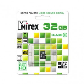 Память MicroSDHC 032Gb Mirex Class10 w/o adapter фото №10439