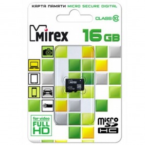 Память MicroSDHC 016Gb Mirex Class10  w/o adapter фото №10442