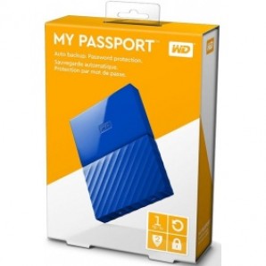 Жёсткий диск WD 1000Gb WDBBEX0010BBL-EEUE My Passport (Blue) 2,5" USB 3.0 фото №10478