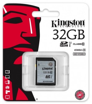 Память SDHC Card 032Gb Kingston Class10 SD10VG2/32GB фото №10549